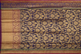 Trisha's Graceful Navy Blue Party Wear Banarasi Handloom Saree