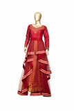 Trisha's Red Color Ethnic Gown