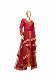 Trisha's Red Color Ethnic Gown