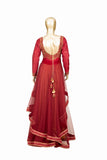 Trisha's Red Color Ethnic Gown