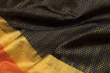 Trisha's Stunning Black-Orange Uppada Handloom Silk Saree