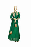 Trisha's Green Color Ethnic Gown